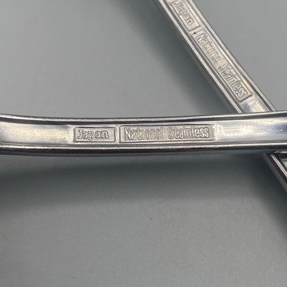 OLDE SALEM 2pcs Dinner Forks Tipped End National Stainless Japan 7.25